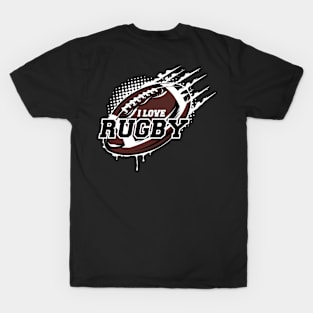 I LOVE RUGBY 2 T-Shirt